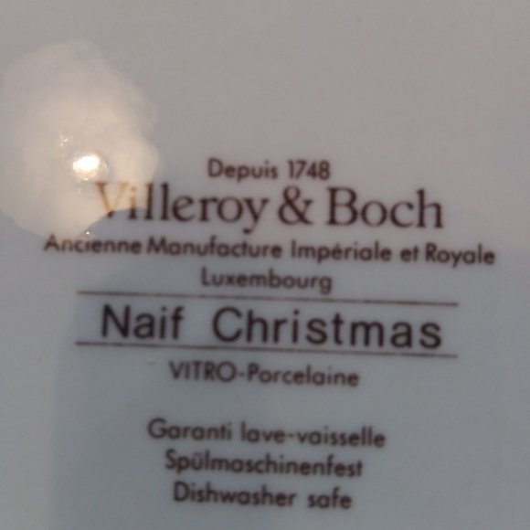 villeroy and boch naif christmas plate - Picture 9 of 9